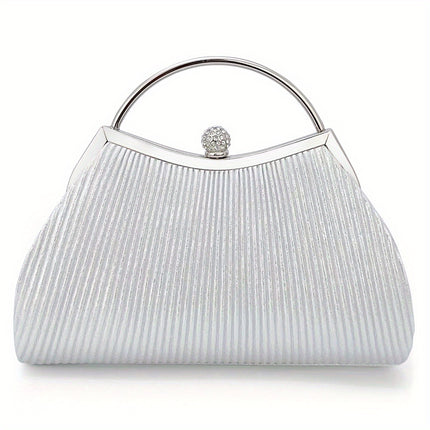 Glamorous Golden Diamond Evening Clutch
