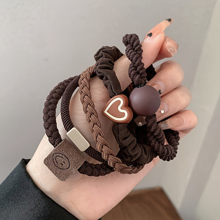 Heart & Smile Elastic Hair Ties