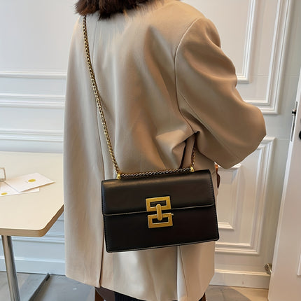 Chic Vintage Square Crossbody Bag