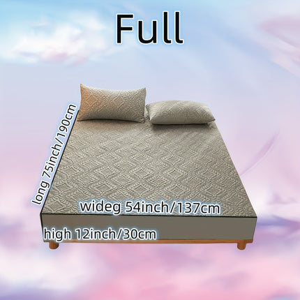3pcs Waterproof Solid Fitted Sheet Set - 360° Coverage