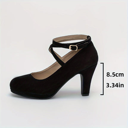 Elegant Ankle Strap High Heels