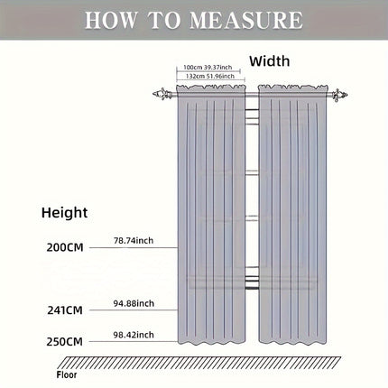 Elegant Coffee Sheer Curtains