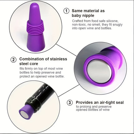 Leak-Proof Silicone Bottle Stopper