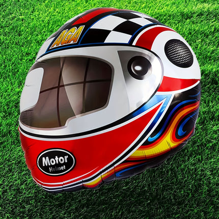 6pcs 50.8cm Motor Helmet Foil Balloons