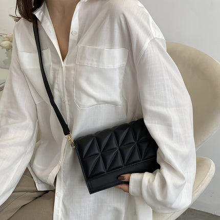 Elegant Black Quilted Crossbody Bag