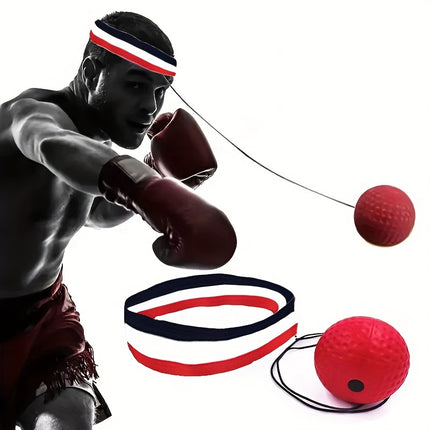 Head-Mounted Boxing Reaction Ball for Speed & Agility