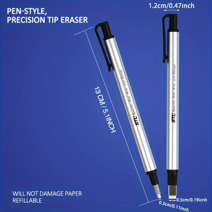 Dual-Head Art Pencil with Eraser