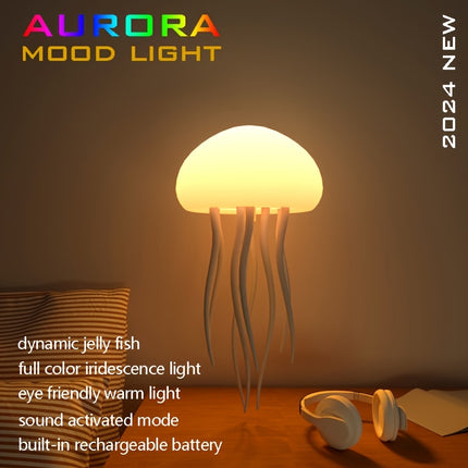 RGB Jellyfish LED Mood Light – Soothing & Dynamic Ambiance - Monti Bargains