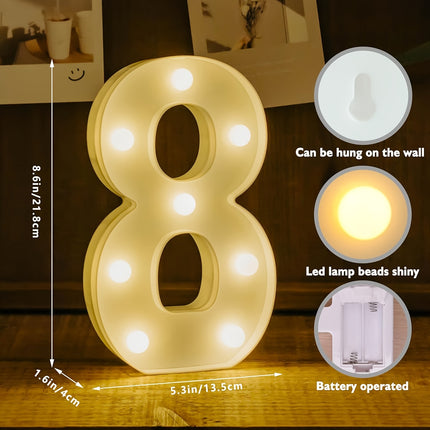 Shine Bright with LED Birthday Number Sign!