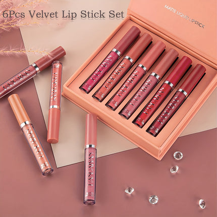 6-Piece Matte Liquid Lipstick Set