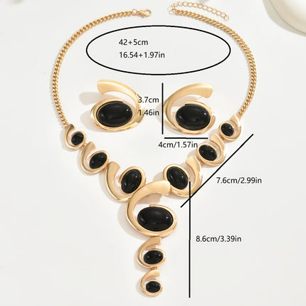 Boho Spiral Snail Jewelry Set