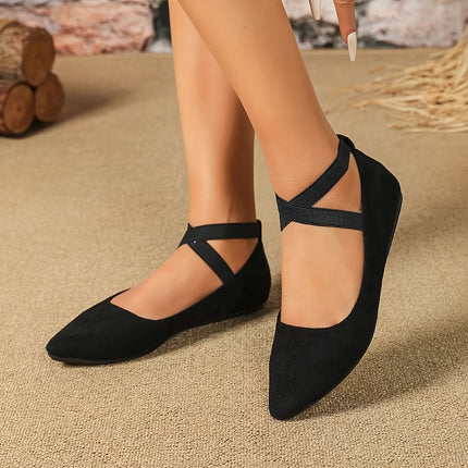 Elegant Crisscross Ballet Flats