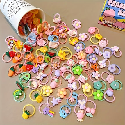 40-60pcs Cartoon Girl Headband Set