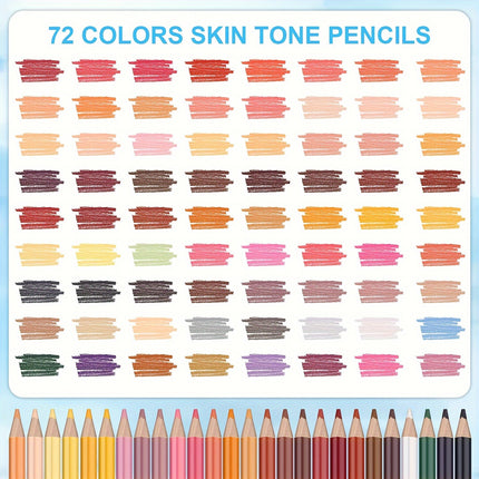 72-Count Skin Tone Colored Pencils