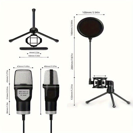 RGB Gaming Condenser Microphone - Monti Bargains
