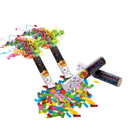 4-Pack Handheld Confetti Cannons with Streamers