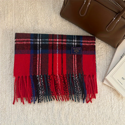 Elegant British Plaid Fall/Winter Scarf