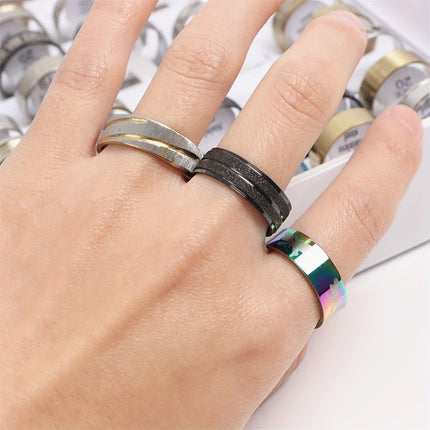 20Pcs Fashion Stripe Rhinestone Rings