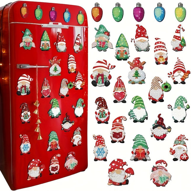 25pcs 5D Diamond Art Magnets