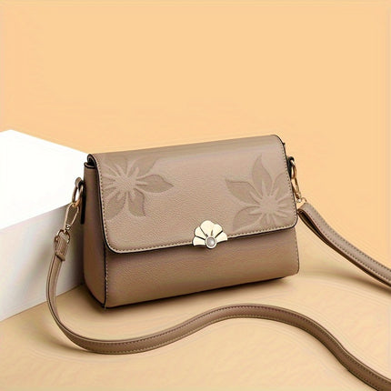 Retro Flower Pattern Crossbody Bag