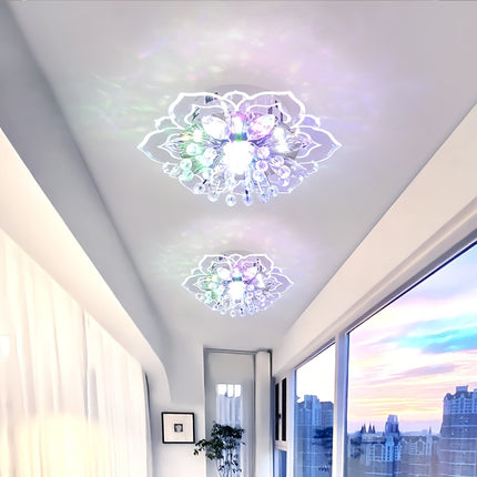 Modern Crystal Petals LED Ceiling Light - Elegant Indoor Fixture