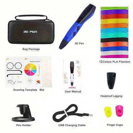 SETOOKJ 3D Printing Pen Kit – Adjustable, USB Powered