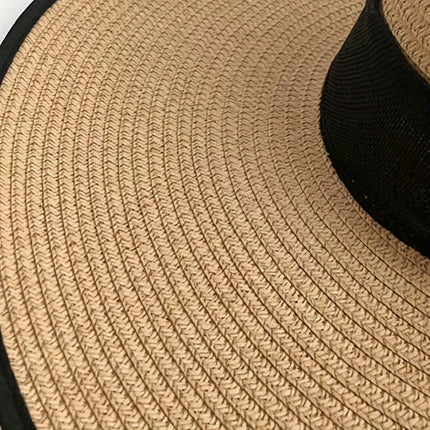 Bowknot Wide Brim Straw Hat
