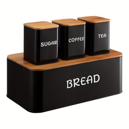 Large Bread Box & 3pcs Storage Set