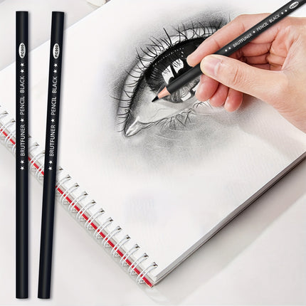 6pcs Professional Black Charcoal Pencils