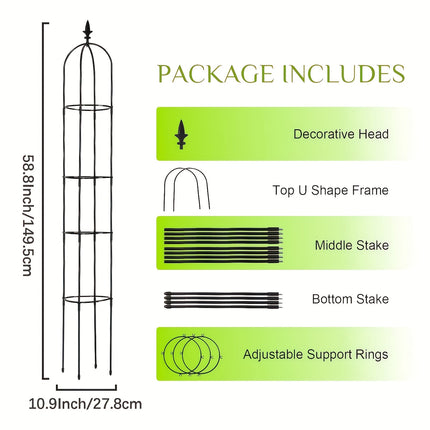 Elegant Tower Trellis for Climbing Plants & Flowers