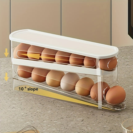 Space-Saving Roll-Top Egg Organizer for Fridge