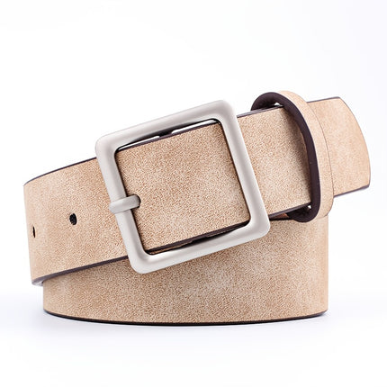 Women’s PU Leather Square Belt