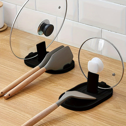 Foldable Pot Lid & Spoon Holder for Kitchen Organization