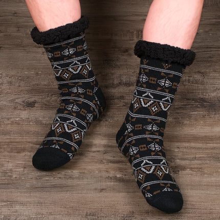 Men’s Sherpa-Lined Indoor Slippers