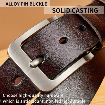 Men's Genuine Leather Work Belt