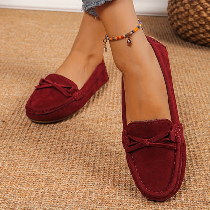 Women's Retro Bow Loafers