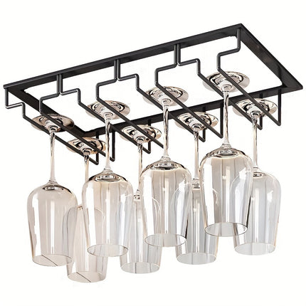 Versatile Metal Wine Glass Holder – High-Leg Cup Hanging Rack