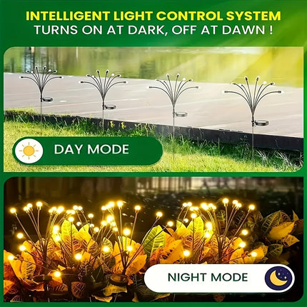 Solar Firefly Lights - Enchanting Glow for Gardens