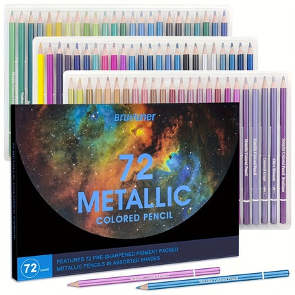 Kalour Metallic Colored Pencils Set