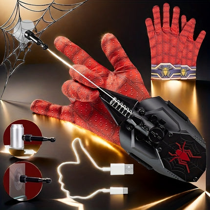USB Rechargeable Spider Web Launcher – Fun & Practical Toy