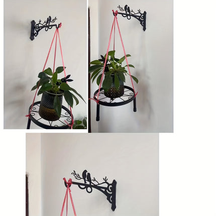 Bird Silhouette Wall Hook - Charming Planter Hanger