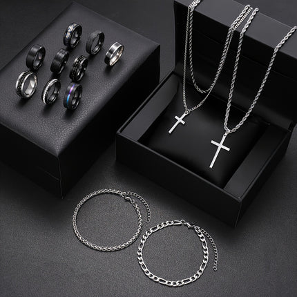 14-Piece Casual Men's Jewelry Set