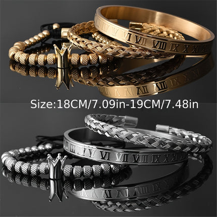 Men's Royal Crown Bracelet Set