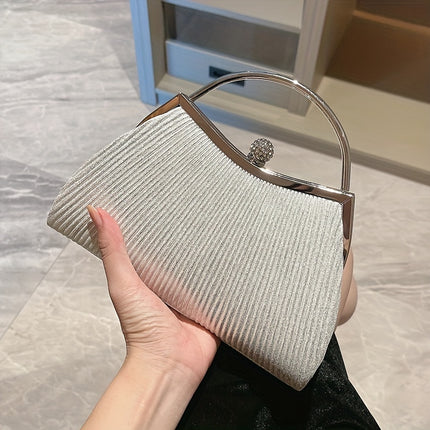Glamorous Golden Diamond Evening Clutch