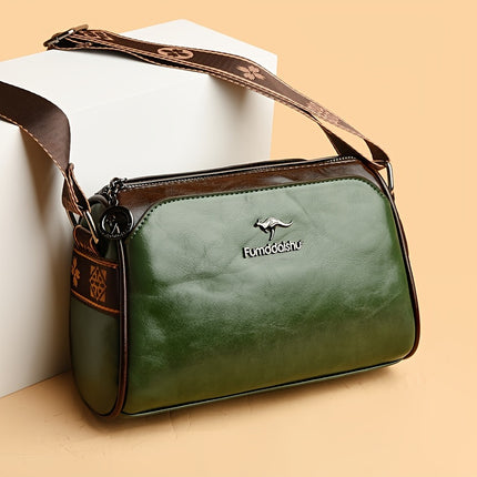 Trendy Solid Color Crossbody Bag