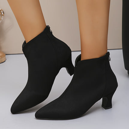 Sleek Black Ankle Boots