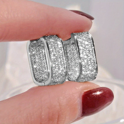 Dainty CZ Hoop Earrings