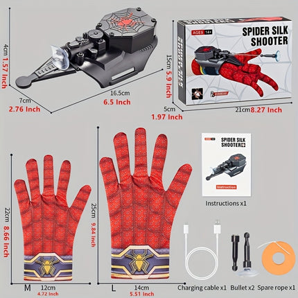 USB Rechargeable Spider Web Launcher – Fun & Practical Toy