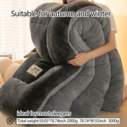 Industrial Sherpa Fleece Quilted Comforter - Thick & Cozy