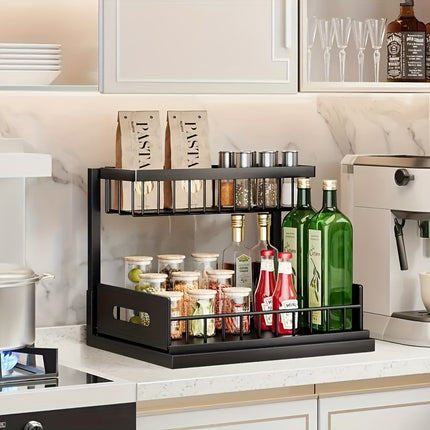 Double-Layer Pull-Out Under Sink Organizer